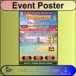 Cricket tournament event poster template for sports competition