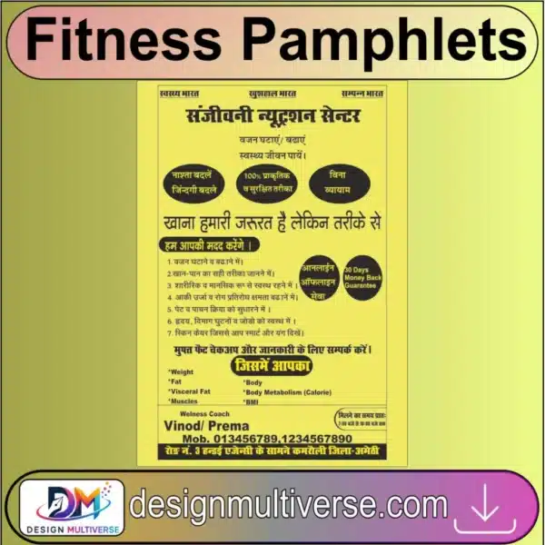 Weight Loss Wellness Flex Banner Design for Nutrition Center